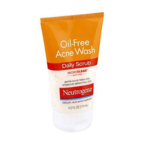 Neutrogena Oil Free Acne Face Wash Daily Scrub With Salicylic Acid 42