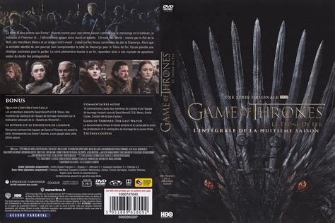 Jaquette Dvd De Game Of Thrones Saison 8 Cinéma Passion