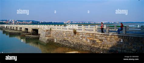 Ancient Luoyang Bridge In Quanzhou Fujian China 13 Apr 2009 Stock