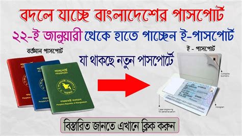 Foreign nationals currently in bangladesh whose visas have expired have the option to extend their visa. When E-Passport will start in Bangladesh । E-Passport Fee ...