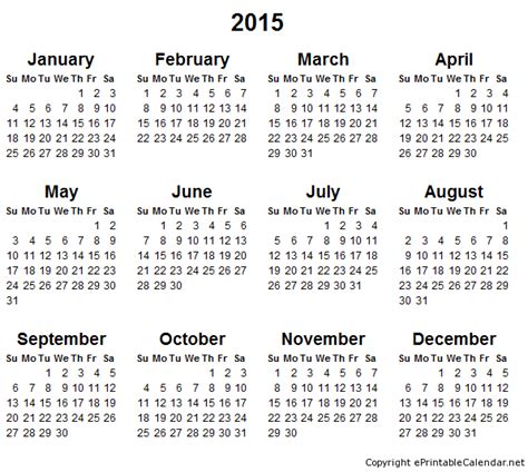 Yearly Calendar 2015 Image Search Results Free Printable Calendar