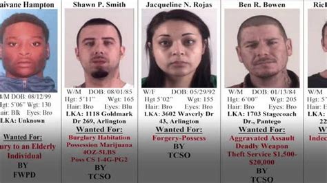 Crime Stoppers Tarrant Countys 10 Most Wanted Criminals January 31
