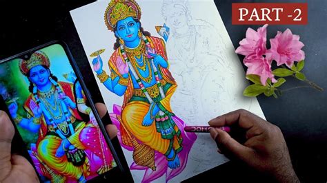 How To Draw Lord Vishnu Vishnu Drawing Drawing Vishnu Lord Vishnu