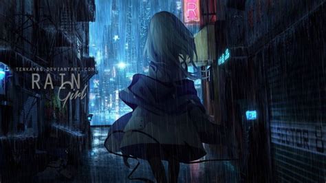 O Blivia Rain Wallpapers Cool Art Anime Wallpaper