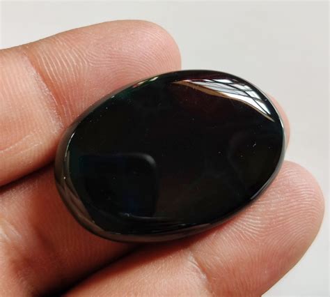 Black Onyx Gemstone 53ct High Quality Natural Onyx Handmade Etsy