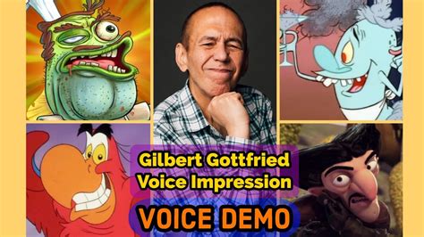 Gilbert Gottfried Voice Impression Voice Demo Youtube