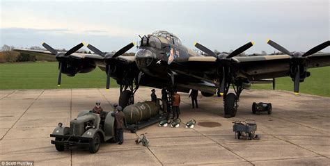 A Modern Day Mission Lancaster Bomber Crew Prepares For Action 70