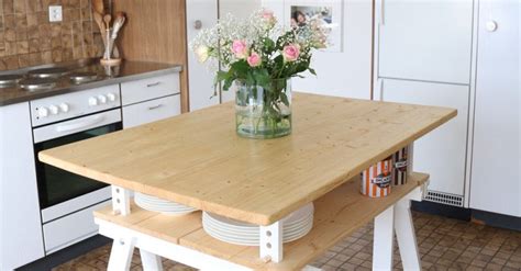 This is a super simple hack that will help you get organized real quick in your kitchen area. An alternative kitchen island - IKEA Hackers - IKEA Hackers