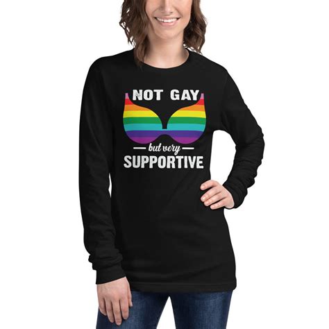 not gay but supportive lgbtq shirt lgbt shirt rainbow flag etsy