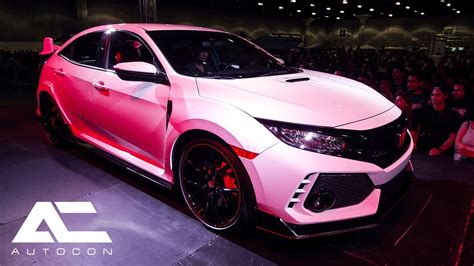 First Time Us Debut Of The Honda Civic Type R At Autocon Youtube