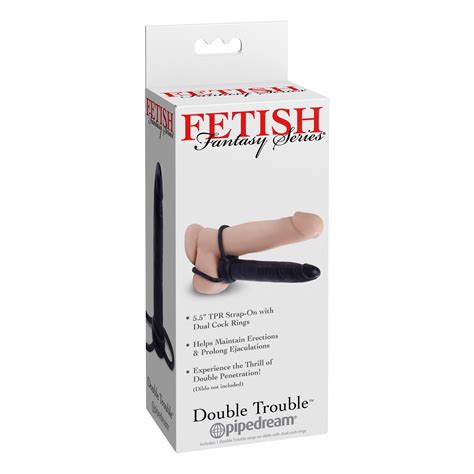 Fetish Fantasy Double Trouble Strap On 55 Black Sex Toys At Adult
