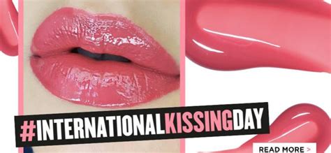 International Kissing Day Lips Closeup
