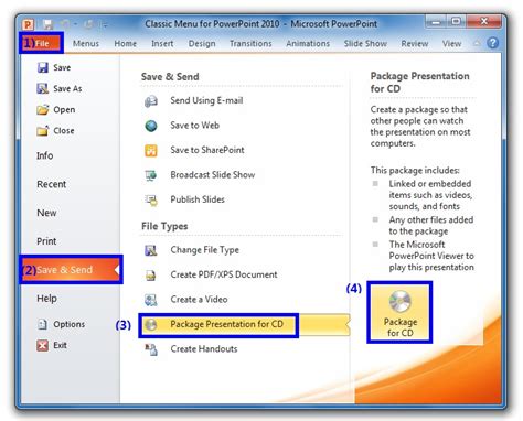 Where Is The Package Presentation For Cd In Powerpoint 2007 2010 2013
