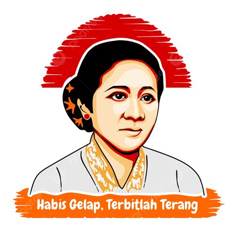 Happy Kartini Day Poster Illustration Vector Kartini Indonesian