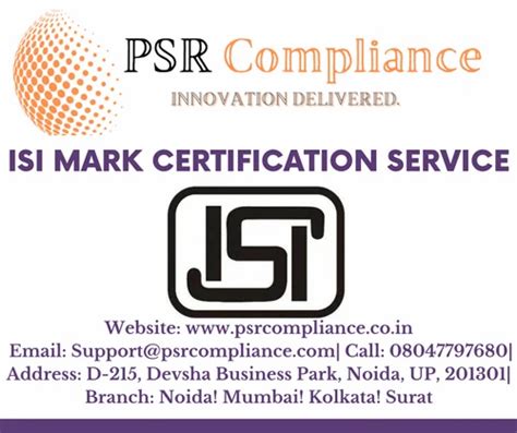 Bis Isi Mark Certification Service At Rs 40000certificate Isi Mark