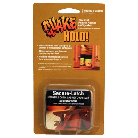 Since you use your kitchen cabinet to save and keep all kitchen equipment, you constructed and designed with steel cams and housing, this door lock will guarantee the safety of your kitchen cabinet. QuakeHOLD! Secure-Latch Kitchen & China Cabinet Door Locks ...