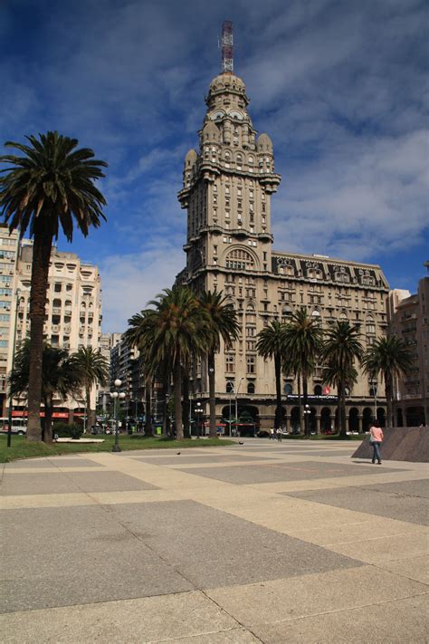 The Iconic Building In Montevideo Uruguay Its By Plaza Independencia