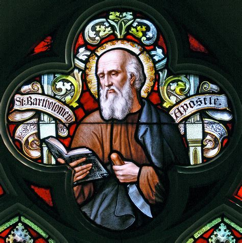 Saint August 24 St Bartholomew Apostle Patron Of Nerves