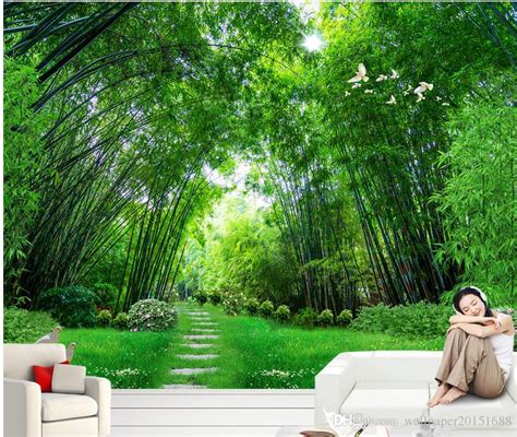 25 Bamboo 3d Wall Murals Motif Baru