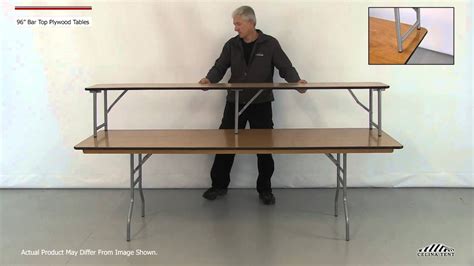 Don't forget to submit your plywood project in the kreg one sheet. 8' x 14.75" Bar Top Plywood Folding Table - YouTube