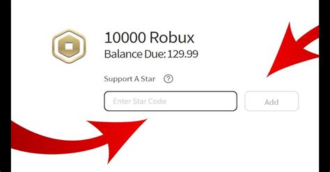 Free Robux Star Code Roblox 2020