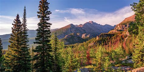 Colorful Colorado Rocky Mountain Landscape Sunrise Panorama Photograph
