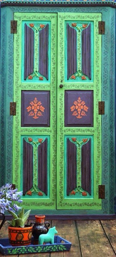 Bohemian Door Stencilling And Chalk Paint Painted Doors