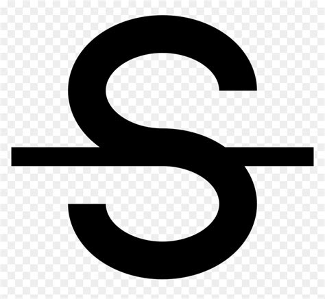 Strikethrough Text Letter S Crossed Out Hd Png Download Vhv