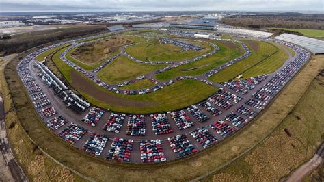Rockingham Ex Racetrack Used To Store Thousands Of Vehicles Bbc News