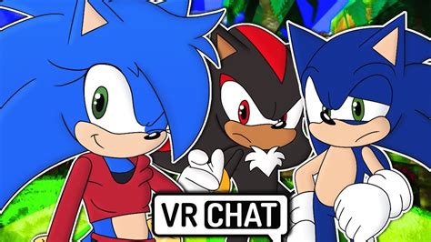 Sonic And Shadow Meet Female Sonic Vr Chat Youtube