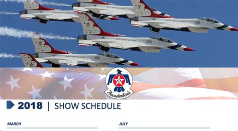Thunderbirds Just Released Their 2018 Airshow Schedule Mark Your