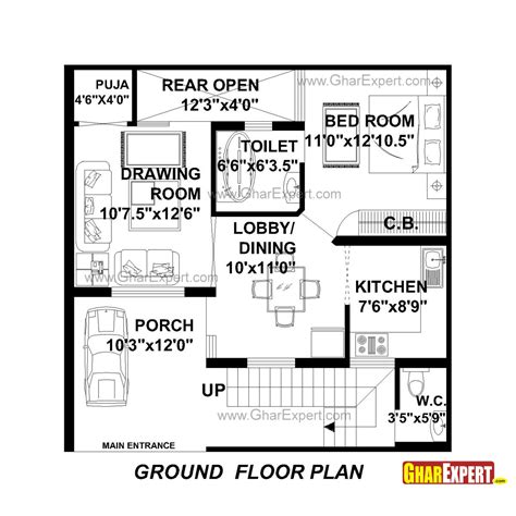 100 Square Yards House Plans In India