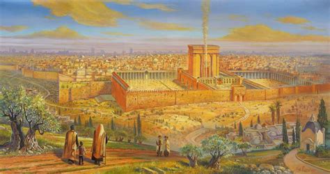 Jerusalem Temple Painting Road To The Temple By Alex Levin