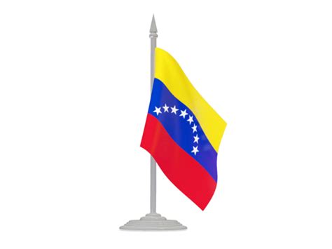 Flag With Flagpole Illustration Of Flag Of Venezuela