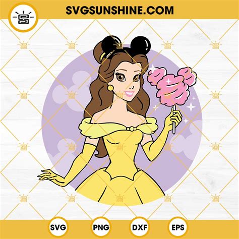 Belle SVG Disney Princess SVG Belle Mickey Ears SVG Beauty And The