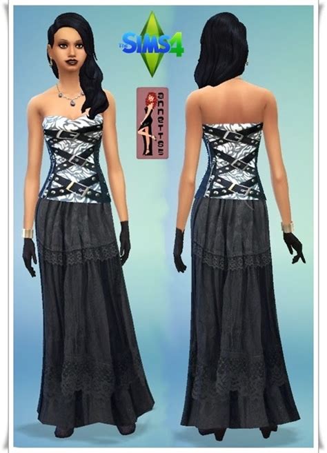 Gothic Corset And Skirt At Annetts Sims 4 Welt Sims 4 Updates