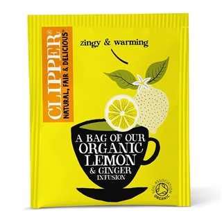 Clipper Organic Lemon Ginger Tea Bags Out Of Eden