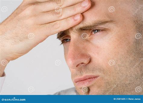 Man In Pain Stock Image Image Of Hurt Depression Frustrated 2581605