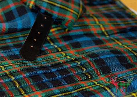 A Premier Hand Stitched Traditional Kilt In The Maclellan Tartan