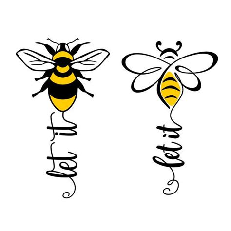 Tatuagem Let It Be Honey Bee Decor Bee Cards Bee Theme Bee Happy