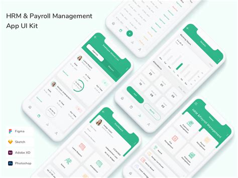 Hrm And Payroll Management App Ui Kit Uplabs