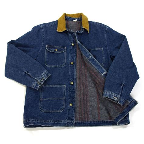 Explore lee®'s selection of men's denim jackets and vests. 90s Blanket Lined Denim Jacket / Vintage 1990s Chore Coat ...