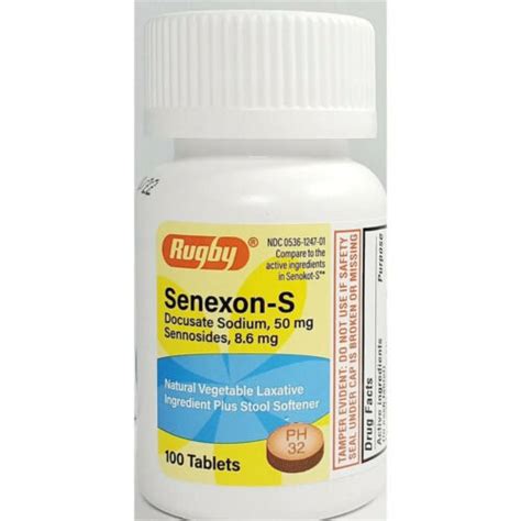 Senexon S 50 8 6 Mg Tab 100 Sennosides Docusate Sodium Oral Tablet 8 6mg 50mg Ebay