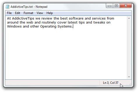 To get rid of the annoying feature that constantly prompts you to provide a valid serial. How To Enable Notepad Status Bar In Windows 7