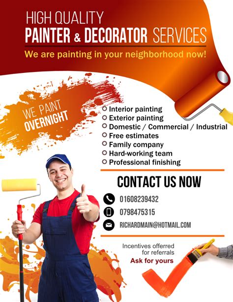 Allstate painting and decorating company alma painting and decorating. Modern, Colorful, Painting Flyer Design for a Company by ...