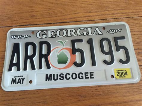 Georgia License Plate Novelty Sign Novelty