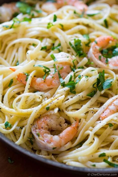 Garlic Shrimp Scampi Linguine Recipe