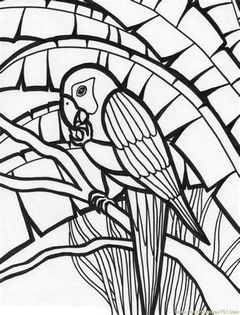Click on the coloring page to open in a new window and print. Parrot Coloring Page - Free Parrots Coloring Pages ...