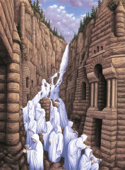 25 Mind Twisting Optical Illusion Paintings By Rob Gonsalves