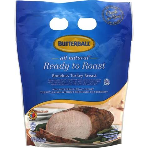 Butterball Turkey Breast Roast Original Boneless With Gravy Pack Frozen